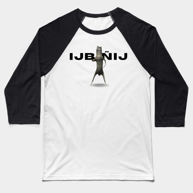 ijbiñij wolf dancing meme 3d animation Baseball T-Shirt by GoldenHoopMarket